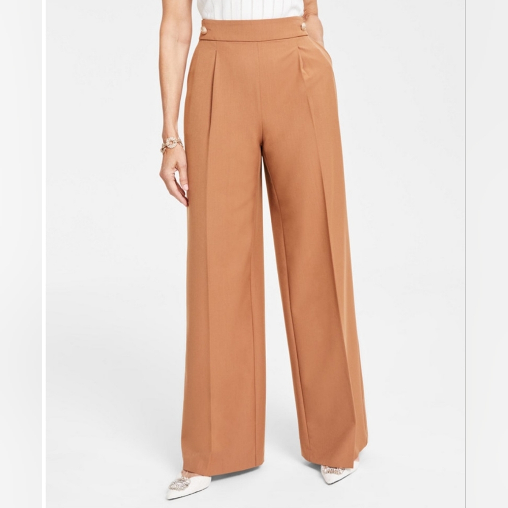 INC WOMEN'S WARM WINTER HIGH RISE BUTTON TROUSERS SIZE 12 NWT